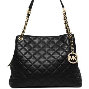 Michael Kors large Susannah quilted leather tote!